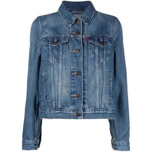 Levi's Original Trucker Denim Jacket Size Large Mid Blue Jean Jacket Classic